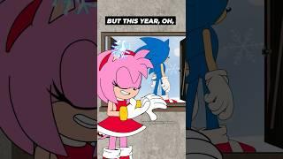 SONIC KISSES AMY ON CHRISTMAS