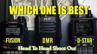 DMR DSTAR FUSION Head To Head - Which One Is Best? | K6UDA Radio