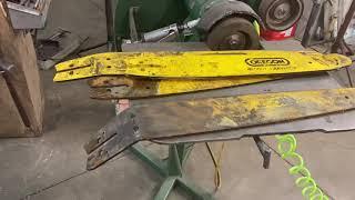 West Coast Muscle Saws The Chain Saw Guy Repairs Processor Bars, Chainsaw Bars