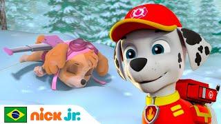 Patrulha Canina | O resgate da Skye na tempestade de neve! | Nick Jr. em Português