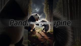 Panda + Porcupine Hybrid short  #shorts #trending #panda #porcupine