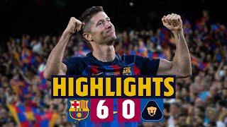 LEWANDOWSKI'S 1ST GOAL FOR BARÇA I HIGHLIGHTS: BARÇA 6-0 PUMAS I GAMPER TROPHY