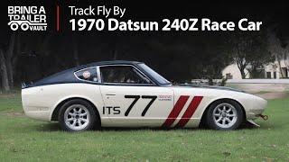 1970 Datsun 240Z Race Car On Track Fly By | Bring a Trailer