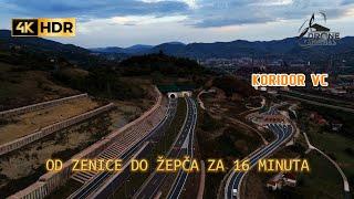 Kompletna dionica ZENICA SJEVER - ŽEPČE [Koridor Vc] Izgradnja Autoceste FBiH #dronekamenjas [4K]