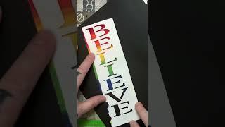 #creativityheals #= #ptsd #artjournal #artjournaling #rainbow #believe #believer