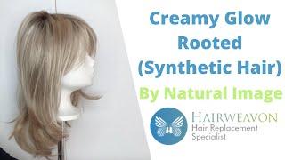 Colour Creamy Glow Rooted Synthetic Hair by Natural Image | Shown on Echo Petite Wig