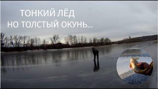 Рыбалка на местной реке. Первый лёд и первая "зимняя" рыбёшка!#рыбалка2024 #открытеесезона