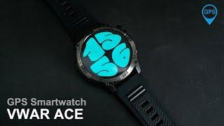 VWAR ACE GPS Smart Watch- 5ATM Waterproof AMOLED Always-on Display Compass