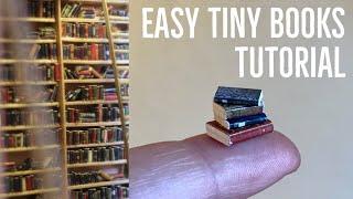 How i make miniature books for my booknooks | Easy tutorial