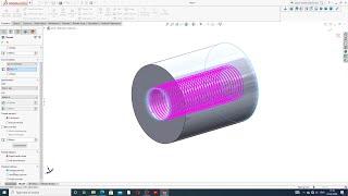 TIPS AND TRICKS LEARN IN SLIDWORKS, THREAD, SPLIT LINE, INTERSECT
