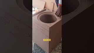 10" Subwoofer Build | Kicker CompC | Loud bass #trending #subscribe #woodworking #hifi #viralvideo