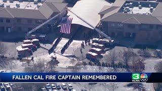 Family and friends honor fallen Cal Fire Capt. Matthew Brabo in Roseville