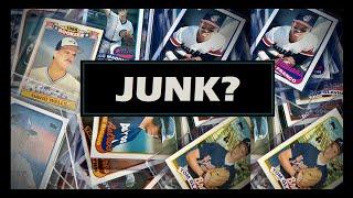 Flipping through Junk Wax Baseball Cards.  Will I find a GEM?