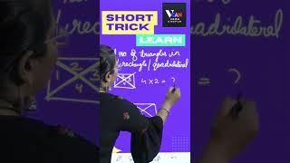 NO OF TRIANGLES IN SQUARE/RECTANGLE & QUADRILATERAL : Short Trick