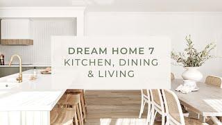 Kitchen, Dining & Living  |  Episode 3  |  Dream Home 7 Reveal  |  New Coastal Farmhouse