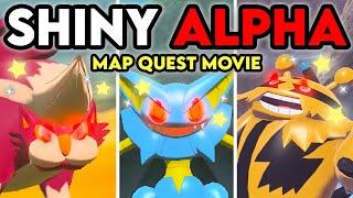 SHINY ALPHA MAP QUEST *FULL MOVIE* in Pokemon Legends: Arceus