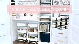 Craft Closet and Planner Cart Organization and Tour