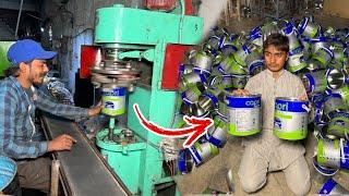 How Mass Production Amazing Paint Canisters are Made in Factory