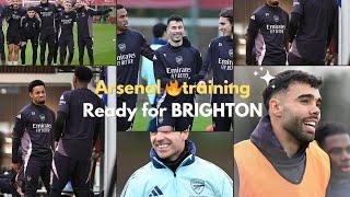 Arsenal first team train ahead of tomorrow’s match against Brighton | 2025