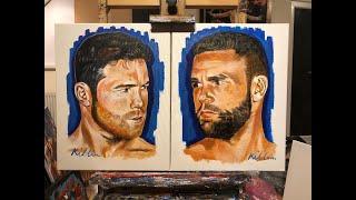 Canelo Alvarez | Billy Joe Saunders | multiple fractures to his orbital bone | Killian Art