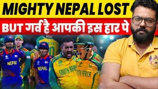 SA VS NEP 1 रन से हारी NEPAL टीम,LAST BALL पर जीती SA, SUPER 8 में पहुंचने का NEP का सपना टूटा