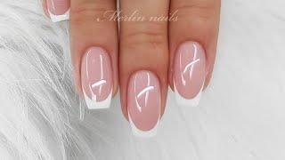 HOW TO DO FRENCH NAILS WITH GEL-MERLIN NAILS with Merlin nails / Online Nail Courses Video tutorial