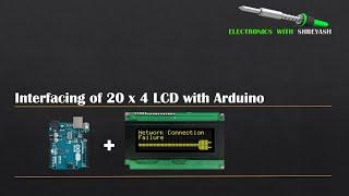 20x4 LCD Interfacing with Arduino UNO | Simulation | Set Row and column 20x4 LCD