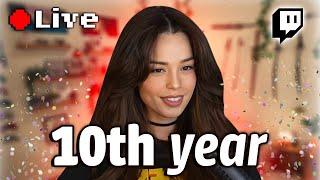 LIVE! 10 year streaming anniversary!!! just one pokerogue game (multistreaming on twitch)