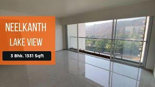 Hill & Lake View Beautiful 3 Bhk At Neelkanth Lake View, Thane