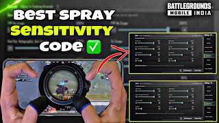 NEW UPDATE 3.5BEST SENSITIVITY CODE + CONTROL SETTINGS BGMI/PUBG MOBILE