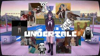 Eliminating Rivals Based On Their UNDERTALE Counterparts | Yandere Simulator 1980s Mode