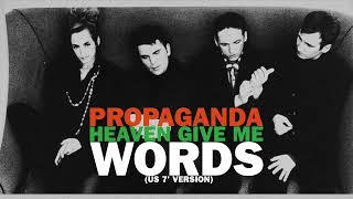 Propaganda - Heaven Give Me Words (US 7' Version) (Remastered)