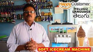 SOFT ICE CREAM MACHINE CUSTOMER HAPPY WITH SMOOTHNESS MACHINE FEATURES AND QUALITY OF SOFTY ICECREAM