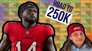 ROAD TO 250K (BEST BALL FANTASY FOOTBALL DRAFTS)