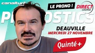 Pronostic Quinté et des courses PMU du Mercredi 27 novembre 2024 - En partenariat avec @GenybetTurf