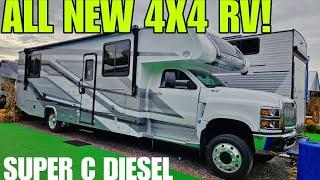 I LOVE THIS SUPER C RV on an International 4x4 Chassis!  Coachmen Entourage 320LV