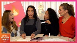 Cady and The Plastics share the Galentine's love with a fetch Burn Book | Mean Girls West End