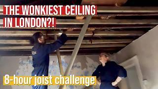 8-hour challenge to sister our ceiling joists