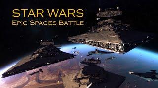 STAR WARS  Epic Space Battle   Made in After Effects and Element 3D