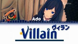 Ado - Villain Lyrics with English | Romanized+Furigana | Teniwoha