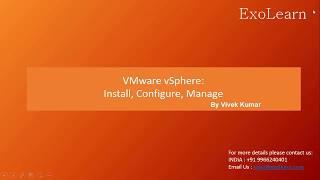 VMware Courses Online| VMware Online Training Demo Video | Exolearn