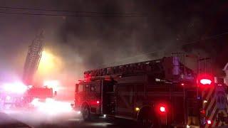 Firefighters battle house fire in Belleville, Illinois