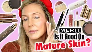 I Tried $250 of MERIT Clean Makeup | Mature Skin Review!