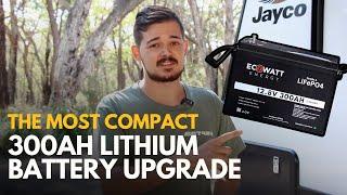 The Most Compact 300Ah Lithium Battery Upgrade for The Caravan // Jayco Starcraft 17ft 2024