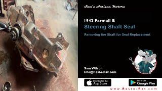 Steering Geal Shaft Seal | Segment  10 – Farmall Model B Tractor