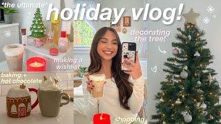 THE ULTIMATE HOLIDAY VLOG! ️ decorating, shopping, wishlist, holiday drinks, pinterest inspo, etc