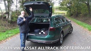 2019 VW Passat Alltrack Kofferraum Check Volumen Abmessungen Stützlast Anhängelast Dachlast