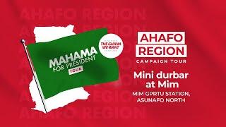 WATCH LIVE |⁠ ⁠Mini durbar at the GPRTU station, Mim [Asunafo North] | #Mahama4change2024 Campaig…