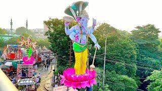 Tallest Gunfoundry ganesh Shobha Yatra 2024 Tank bund Ganesh Nimajjanam 2024 |Ganesh immersion 2024