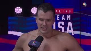 Soon-to-be dad Nic Fink reacts to qualifying | U.S. Olympic Swimming Trials presented by Lilly